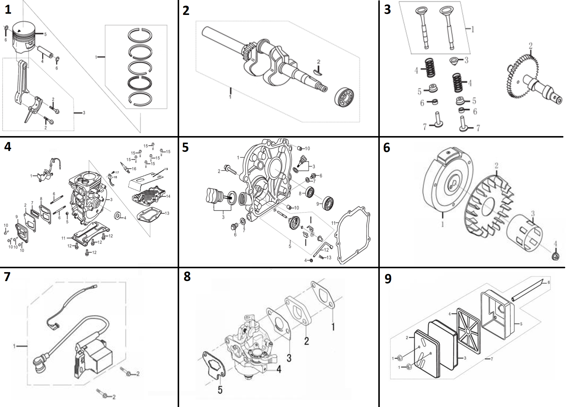 ЗУБР 10 кН, 50 кг, бензиновая виброплита (ВПБ-10 Г) - посмотреть вариант разборной схемы